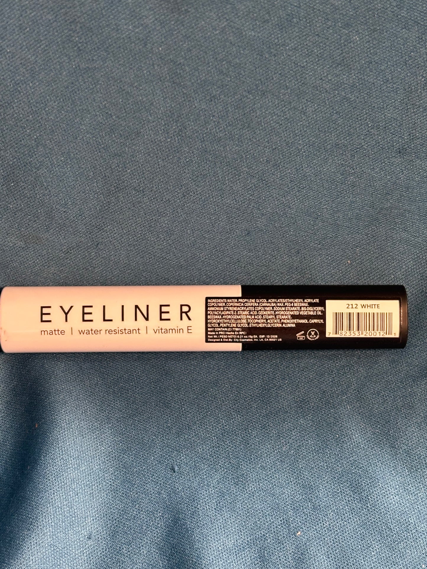 Italia Deluxe Classic Liquid Eyeliner (White)