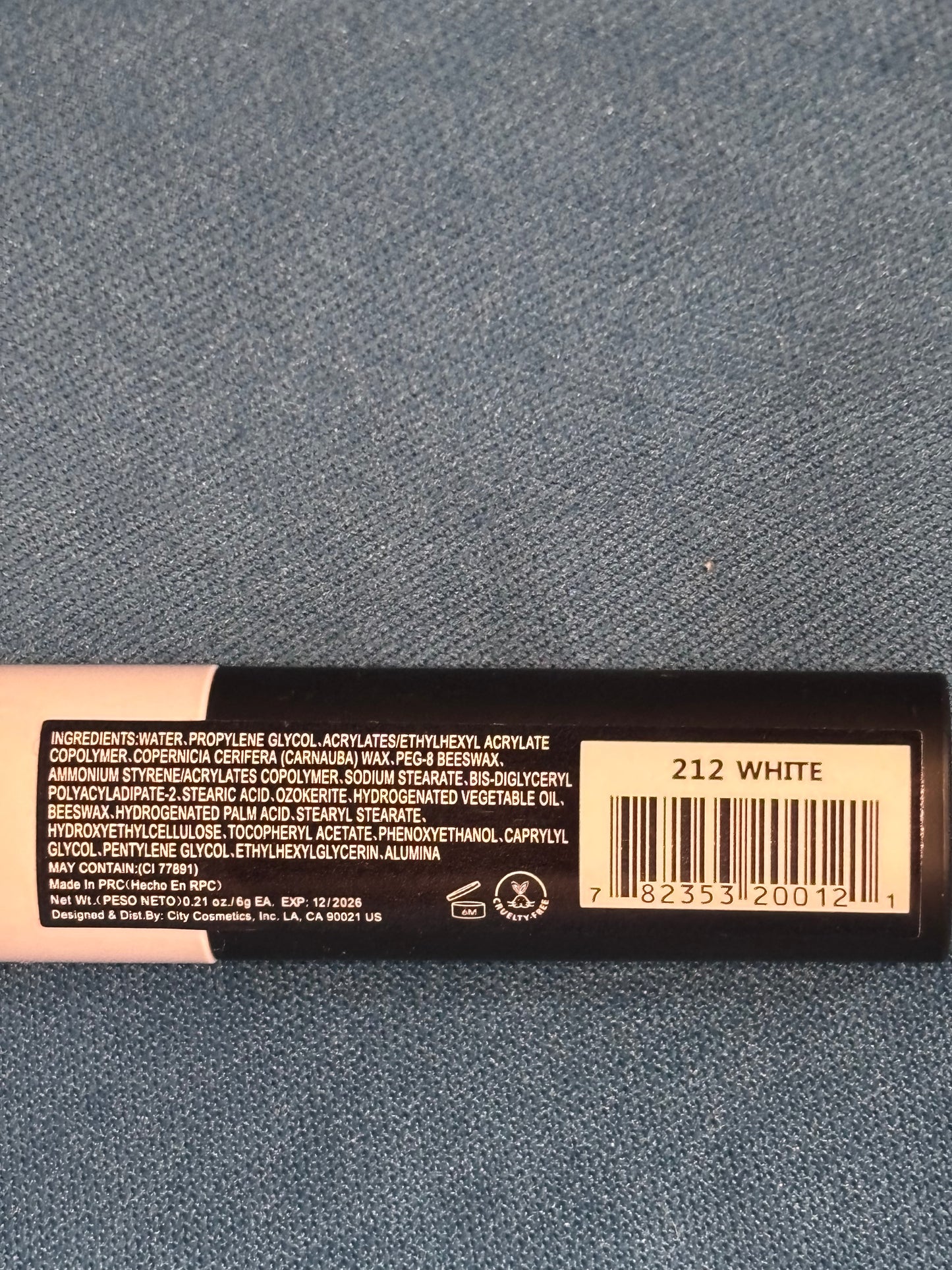 Italia Deluxe Classic Liquid Eyeliner (White)